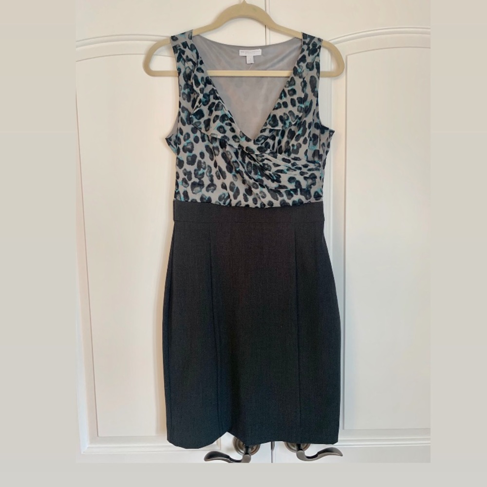 New York and Company Leopard Print Dress